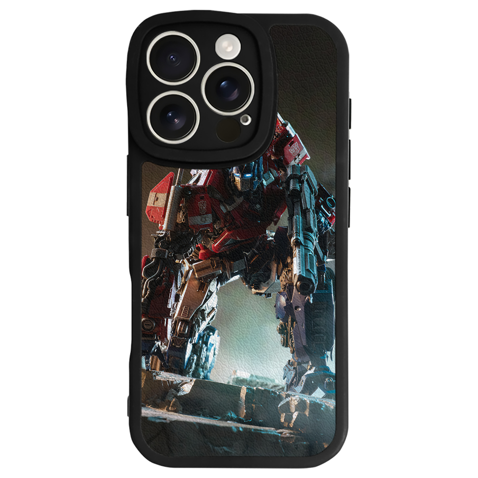 （画像用） Transformers トランスフォーマー 【iPhone 16シリーズ対応】シリコンスマホケース（レザー調） 材質：シリコン